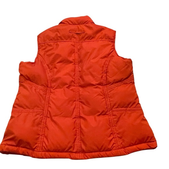 Ladies U.S. Polo Association Orange Puffer Vest Zip Front-Embroidered Logo-XL - Picture 4 of 8